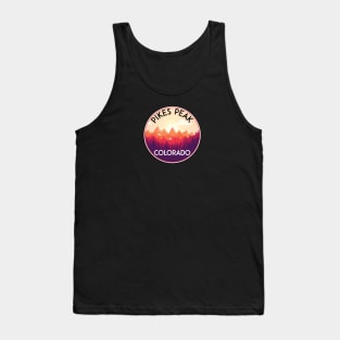 PIKES PEAK COLORADO Ski Skiing Mountain Mountains Skiing Skis Silhouette Snowboard Snowboarding Tank Top